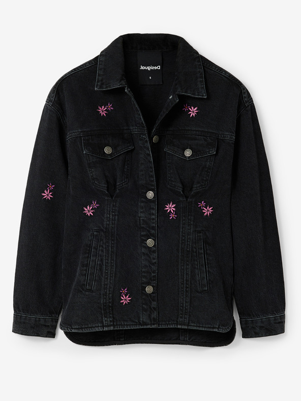 Desigual Giacca di jeans Desigual Arkansas nera da donna