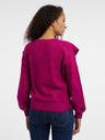 Orsay Maglione con volant rosa scuro da donna ORSAY