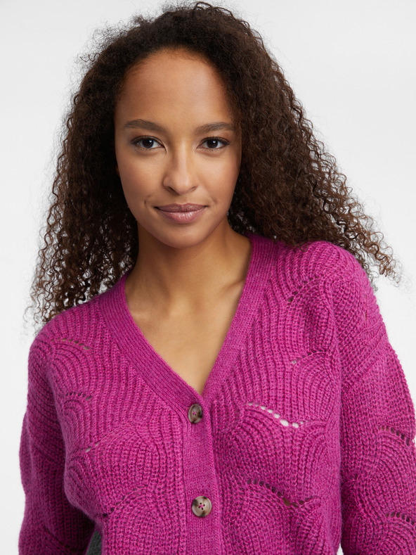 Orsay Cardigan da donna rosa scuro ORSAY