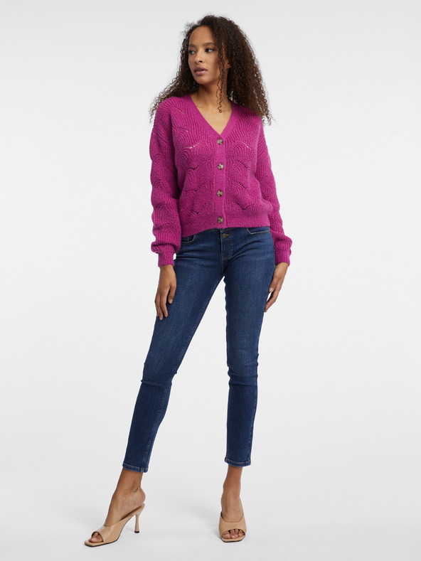 Orsay Cardigan da donna rosa scuro ORSAY