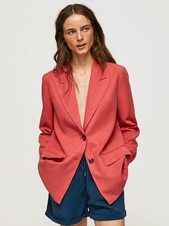 Pepe Jeans Blazer oversize donna mattone Pepe Jeans Silvie