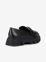 Geox Mocassini con plateau in pelle nera da donna Geox Vilde