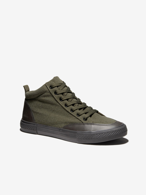 Ombre Clothing Scarpe da ginnastica nere e verdi da uomo Abbigliamento Ombre T377