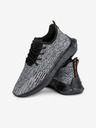 Ombre Clothing Scarpe da ginnastica trapuntate da uomo grigie Ombre Clothing