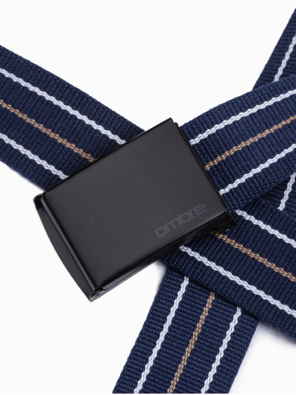 Ombre Clothing Cintura da uomo blu scuro a righe Abbigliamento Ombre