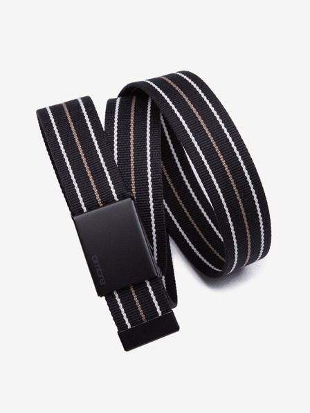 Ombre Clothing Cintura a righe nera da uomo Ombre Clothing