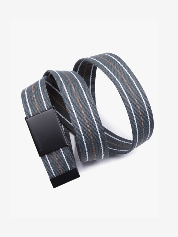 Ombre Clothing Cintura in tessuto da uomo - grigio A648