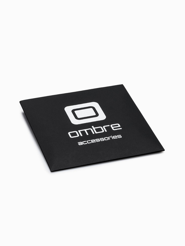 Ombre Clothing Bracciale in pelle nero da uomo Abbigliamento Ombre