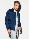 Ombre Clothing Bomber primaverile da uomo C439 - Navy