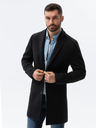 Ombre Clothing Nero Cappotto leggero da uomo Ombre Abbigliamento