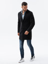 Ombre Clothing Nero Cappotto leggero da uomo Ombre Abbigliamento