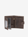 Ombre Clothing Portafoglio in pelle marrone da uomo Ombre Clothing A091