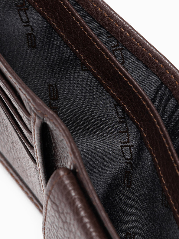 Ombre Clothing Portafoglio in pelle marrone da uomo Abbigliamento Ombre