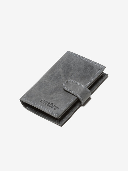 Ombre Clothing Portafoglio in pelle da uomo - nero A091
