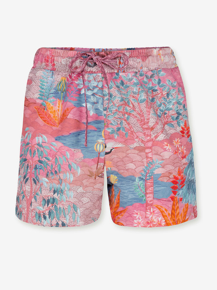 PiP studio Pantaloncini rosa da donna a fantasia PiP Studio Pip Garden Big