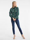 Orsay Camicetta floreale da donna verde scuro ORSAY