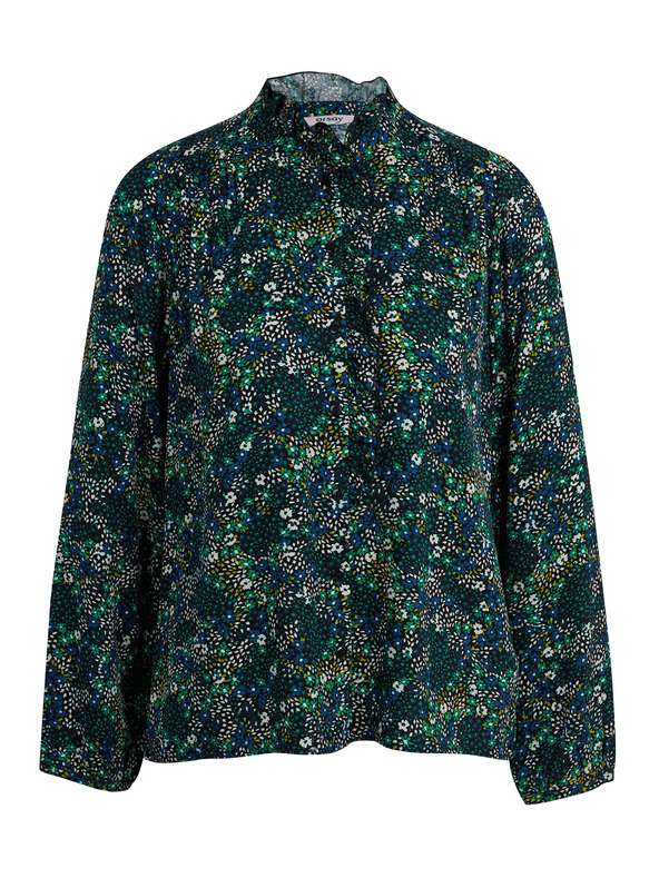 Orsay Camicetta floreale da donna verde scuro ORSAY