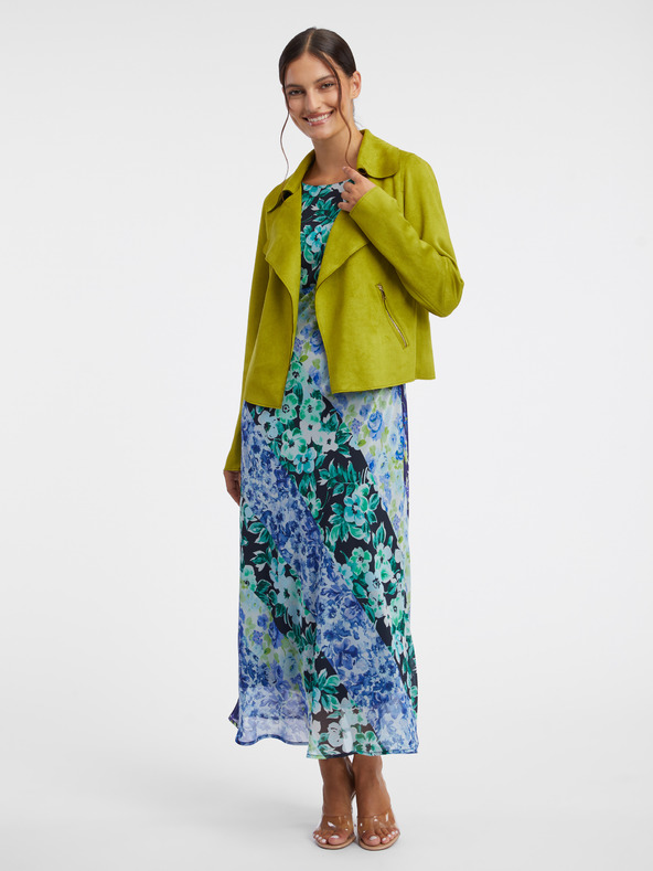 Orsay Giacca leggera da donna verde chiaro in pelle scamosciata ORSAY