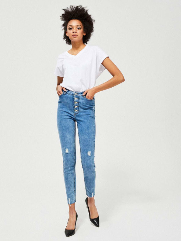 Moodo Jeans skinny da donna blu Moodo