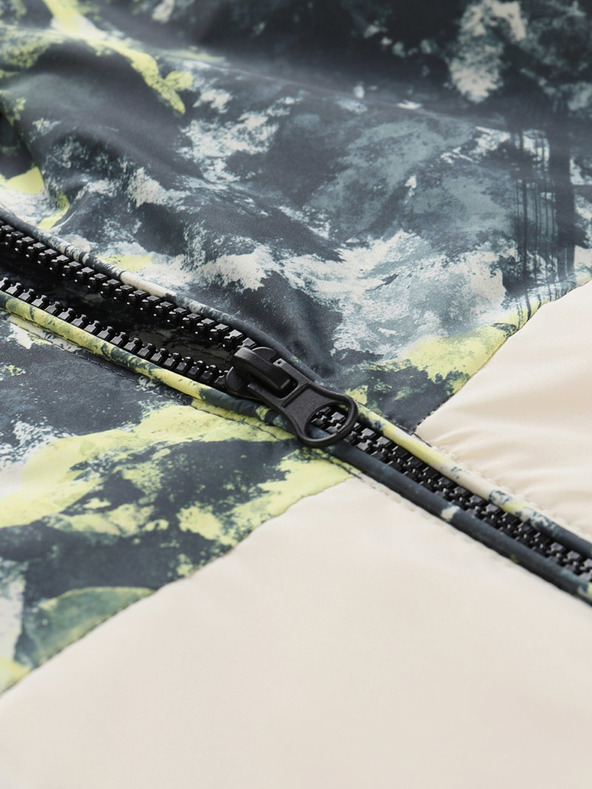 NAX NAX IMUFO Giacca a fantasia gialla e beige per bambini