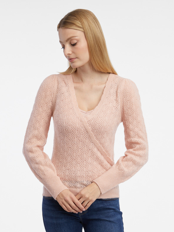 Orsay Maglione da donna ORSAY rosa chiaro in misto lana