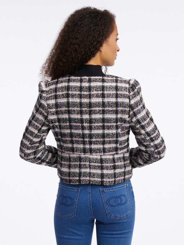 Orsay Giacca a quadri nera da donna ORSAY