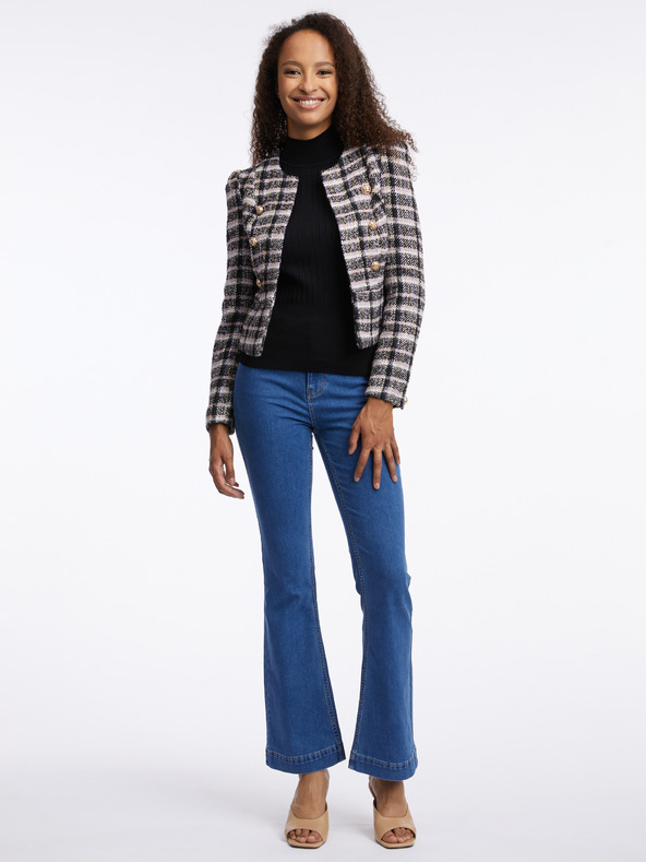 Orsay Giacca a quadri nera da donna ORSAY