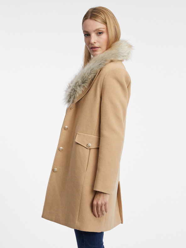 Orsay Cappotto donna beige in misto lana ORSAY