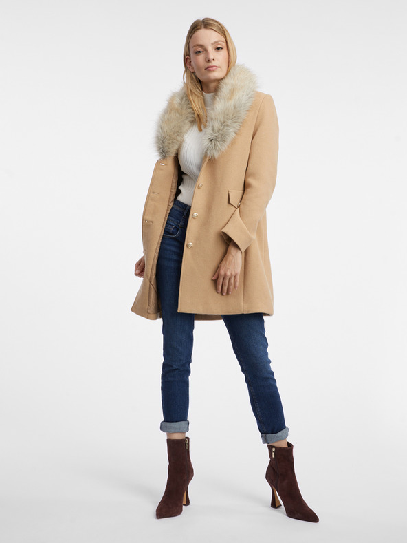 Orsay Cappotto donna beige in misto lana ORSAY