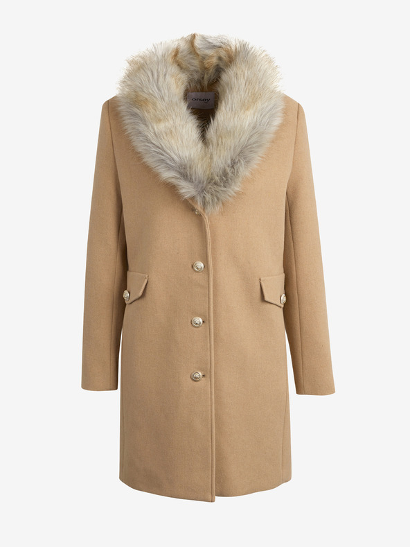 Orsay Cappotto donna beige in misto lana ORSAY