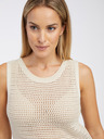 Jacqueline de Yong Top beige da donna in maglia JDY Tikka