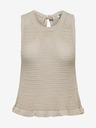Jacqueline de Yong Top beige da donna in maglia JDY Tikka