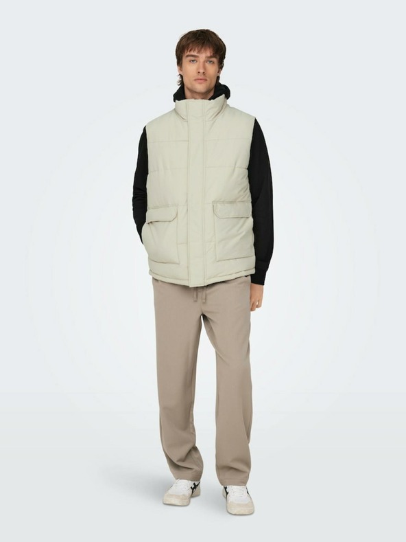 ONLY & SONS Giacca trapuntata ONLY & SONS Carl grigio chiaro da uomo