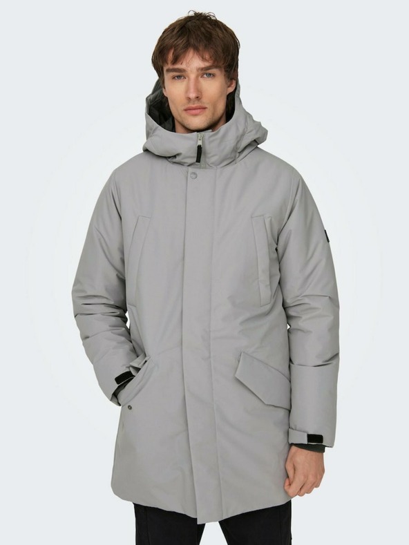 ONLY & SONS Parka invernale grigio da uomo ONLY & SONS Carl