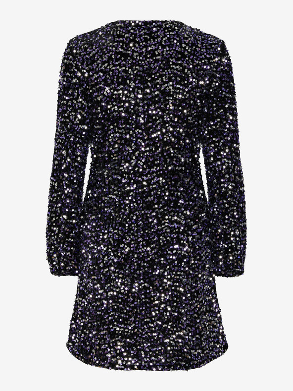 Pieces Abito in paillettes nero da donna Pieces Kam