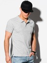 Ombre Clothing Polo basic grigio chiaro uomo Ombre Clothing