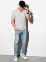 Ombre Clothing Polo basic grigio chiaro uomo Ombre Clothing