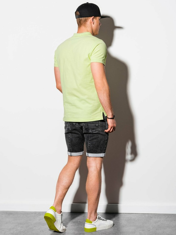 Ombre Clothing Polo Basic Verde Chiaro Uomo Abbigliamento Ombre