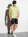 Ombre Clothing Polo Basic Verde Chiaro Uomo Abbigliamento Ombre