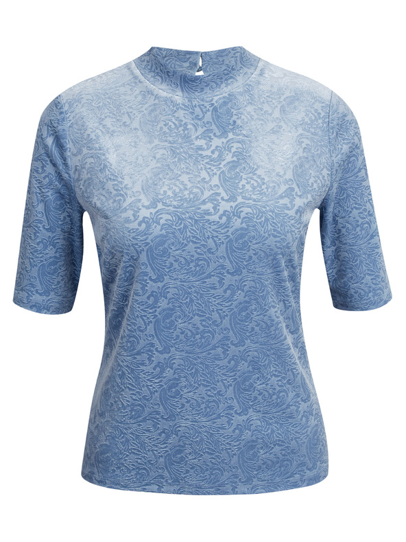 Orsay Top in velluto fantasia donna azzurro ORSAY