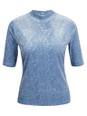Orsay Top in velluto fantasia donna azzurro ORSAY