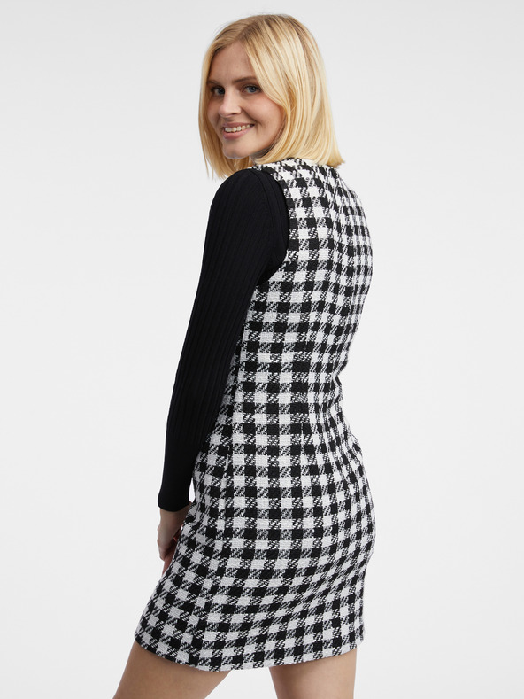 Orsay ORSAY Abito a quadri da donna bianco e nero