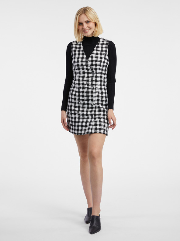 Orsay ORSAY Abito a quadri da donna bianco e nero