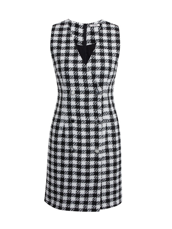 Orsay ORSAY Abito a quadri da donna bianco e nero