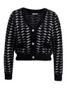 Orsay Cardigan da donna bianco e nero a fantasia ORSAY