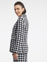Orsay Giacca a quadri bianca e nera da donna ORSAY