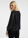 Orsay Camicetta fantasia donna nera ORSAY
