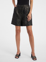 Orsay Pantaloncini neri da donna a fantasia ORSAY