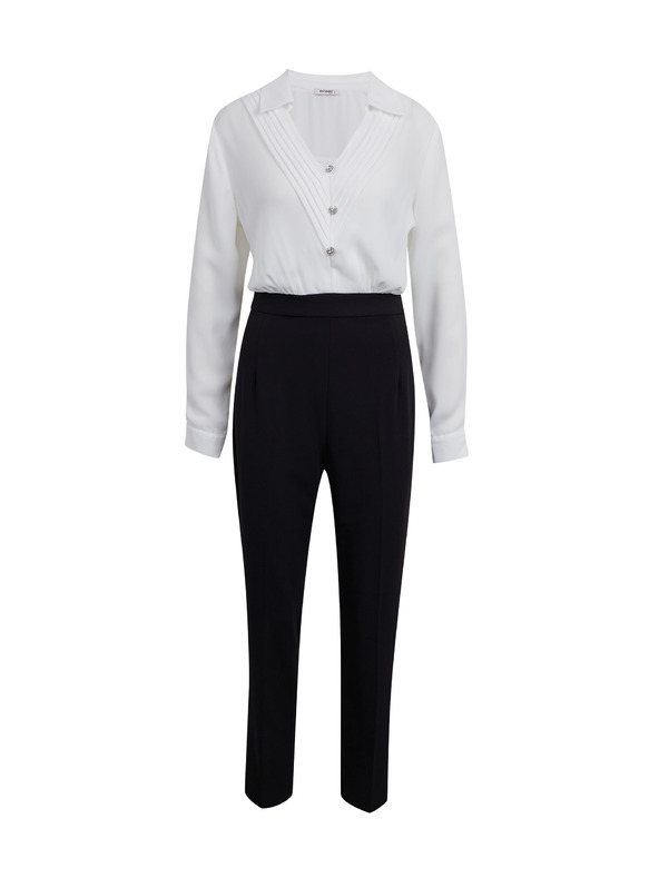 Orsay Tuta da donna ORSAY bianca e nera