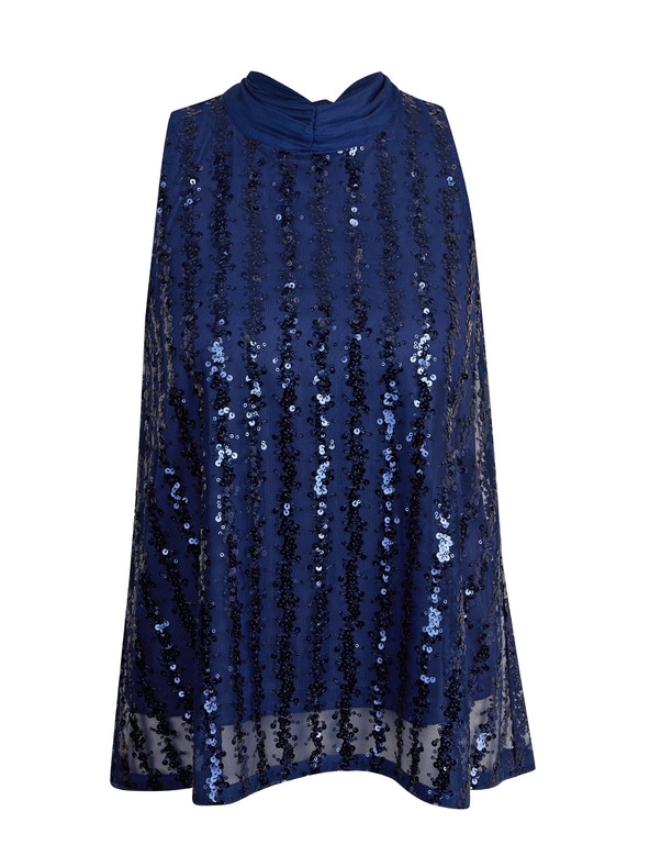 Orsay Camicetta da donna blu scuro con paillettes ORSAY